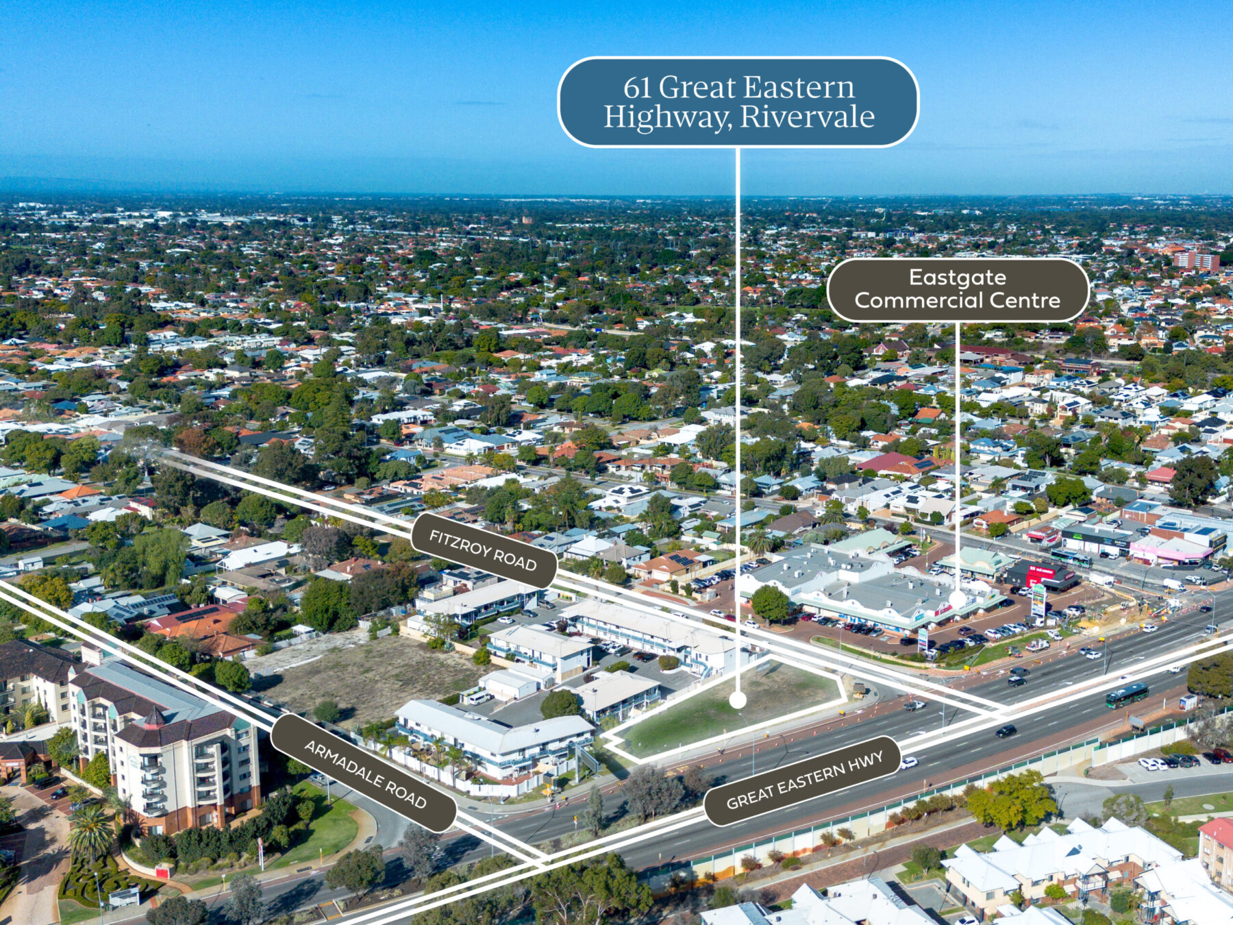 Development Site on Great Eastern Highway in Perth with Previous Approval for Wyndham Lux Hotel for Sale