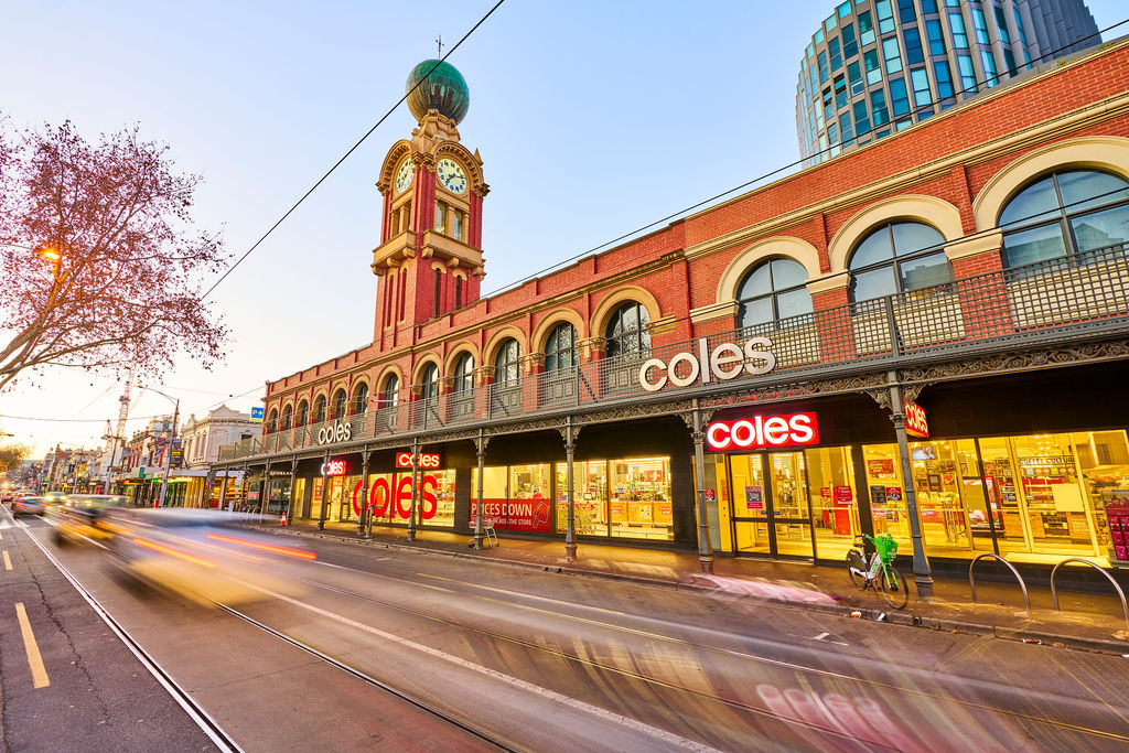 Coles Supermarket in Melbourne Landmark Offered for Sale