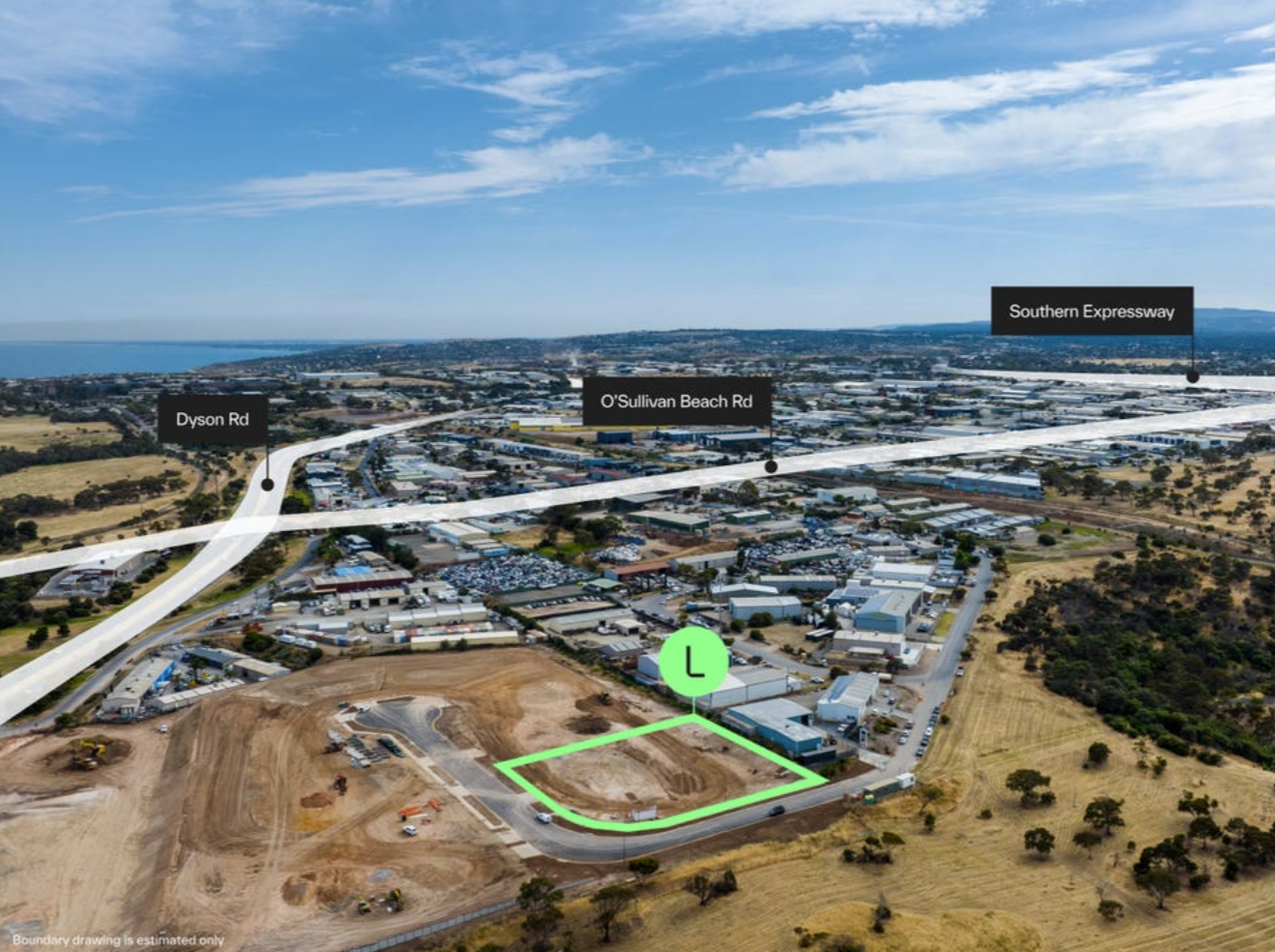 Vacant industrial land for sale, Londsdale, SA